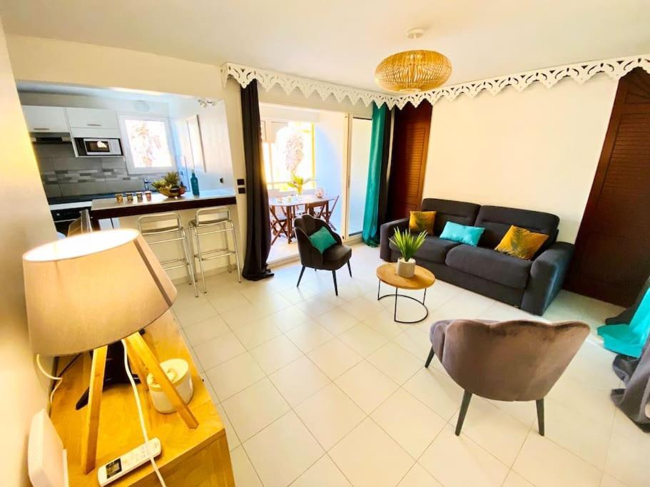 Le Hamo - Cosy : T2 magnifique piscine proche plage Sainte-Anne Esterno foto