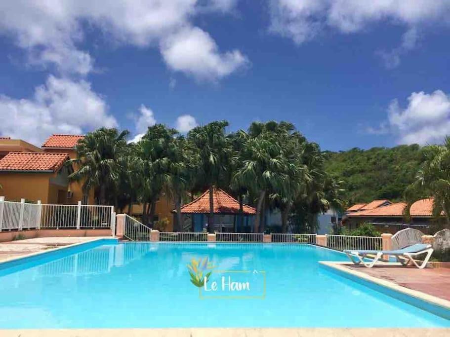 Le Hamo - Cosy : T2 magnifique piscine proche plage Sainte-Anne Esterno foto