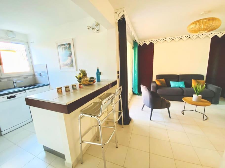 Le Hamo - Cosy : T2 magnifique piscine proche plage Sainte-Anne Esterno foto