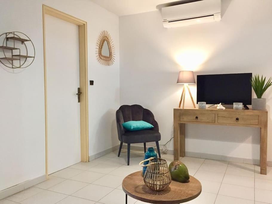 Le Hamo - Cosy : T2 magnifique piscine proche plage Sainte-Anne Esterno foto