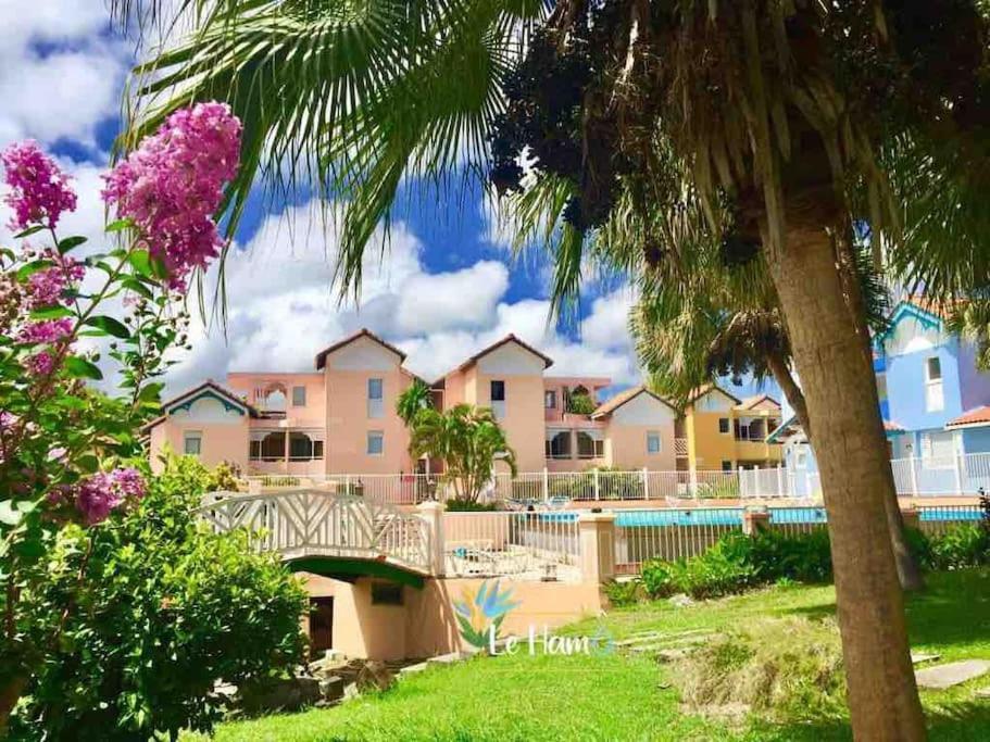 Le Hamo - Cosy : T2 magnifique piscine proche plage Sainte-Anne Esterno foto